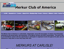 Tablet Screenshot of merkurclub.com